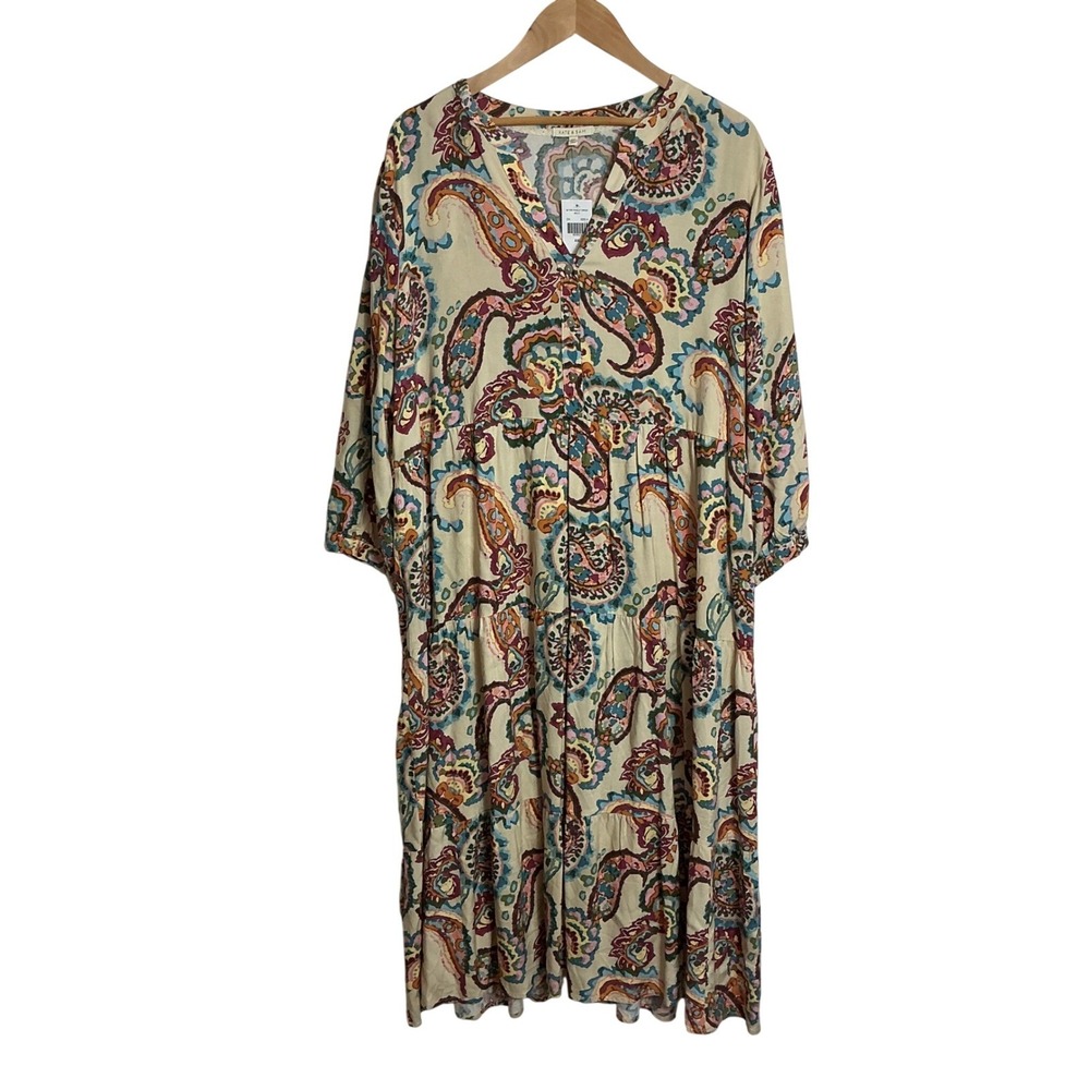 Kate & Sam XXL Floral Tiered Maxi‎ Prairie Dress Cottagecore Garden Party NEW